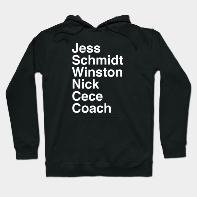 New Girl Character Hoodie by PodDesignShop